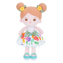 Carica l&#39;immagine nel visualizzatore di Gallery, OUOZZZ Personalized Green Floral Sweet Girl Plush Rag Baby Doll Only Doll