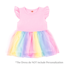 Carica l&#39;immagine nel visualizzatore di Gallery, OUOZZZ Rainbow Baby Dress Pink / 90